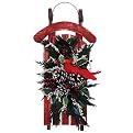Cardinal Sleigh Door Hanging- Red(15")