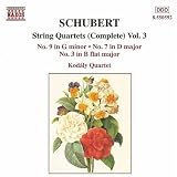 Schubert: String Quartets (Complete), Vol. 3