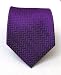 100% Silk Woven Solid Plum Herringbone Tie