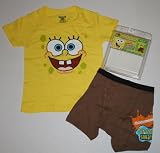 Boys Spongebob Squarepants Underoos T-shirt & Boxer Brief Underwear Set