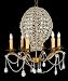 Bethel Su25 - 6 Light Clear Crystal Octopus Style Ceiling Fixture