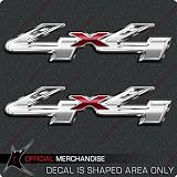 4x4 Chrome Style Truck Decals