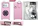 Pink Leather Case for Apple Ipod Nano + Naztech White Car Charger for Apple Ipod