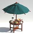2008 Reutter Porcelain Dollhouse Miniature Garden Table Set