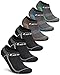 Tesla Men's 6-Pack Atheltic No Show Socks Cushioned Comfort w Mesh TM-CMZS01