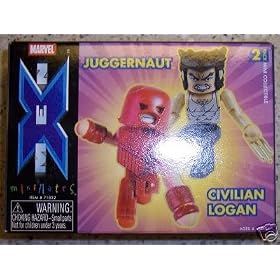 Marvel Minimates Juggernaut and Civilian Logan Series 5 by 