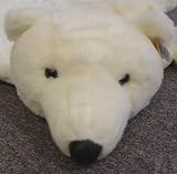 White Faux Polar Bear Area Throw Rug