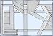 White ART DECO ARCHITECTURAL Suncatcher Window 14 White ART DECO ARCHITECTURAL Suncatcher Window 14