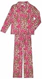 DC Comics - Super Girl Leopard Print Fleece Pajamas for women