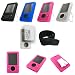 Microsoft Zune Mp3 Video Player Silicone Skin Case Cover - Accessory Kit - 5 Color Options