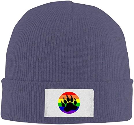 Jiandan Gay Pride Bear Paw Beanie Hats Caps