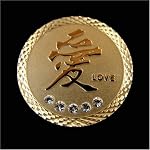 Love (Clear) Crystal Ball Marker and Hat Clip Set