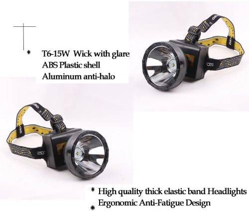 XLY 80000LUX CREE 15W XML-T6-OD LED Miner Headlight Camping Outdoor Sport Hunting Fishing Headlamp Mining Cap Lamp