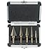 Neiko 10197A Step Drill Bit Set with 1/4-Inch and 3/8-Inch Shanks, SAE, 5-Piece