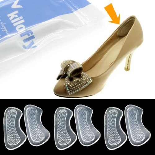 kilofly Silicone Cushion Shoe Insoles - Foot Arch [Set of 3] On Sale