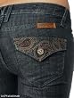 J & Company Womens Jeans Ocean Glamour Boot Cut in Dark Tint