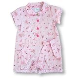 Pomme Framboise Paris Les Tuileries Combinaison Fleurs in Pink, Rompers, Baby girl, 3-6 monthsby Pomme Framboise Paris