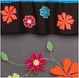 Freckles Hot Chocolate Sheer Tab Top Curtains, Set of 2