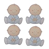 【ノーブランド品】ベビーシャワー パーティー 装飾 ギフト 好意 木製 クリップ フォトクリップ 赤ちゃん型