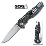 SOG Flash 1 Folding Knives - Silver Blade Zytel Handle