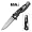 SOG Flash 1 Silver Folder - Combo Serrated Edge