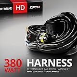 OPT7 Offroad Light Bar wiring Harness Kit (4 Items), 380W - Single Connector