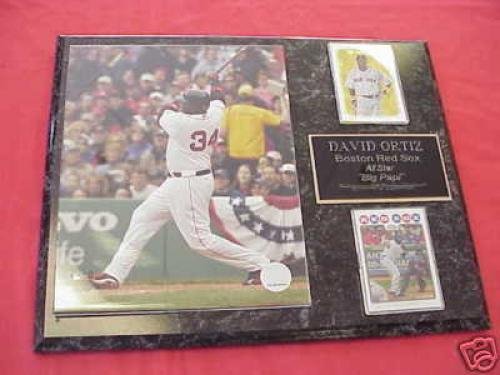 Red Sox David Ortiz 2 Card Collector Plaque