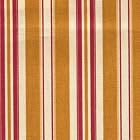 54 Wide Fabric by the Yard, Waverly Colton Stripe Spice, Red Mustard White, Cotton