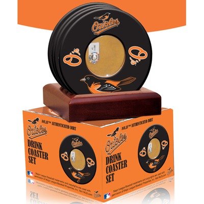 MLB Baltimore Orioles Coasters With Game Used Dirt (Set of 4)