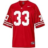 Nike Ohio State Buckeyes #33 Scarlet Youth Replica Football Jersey
