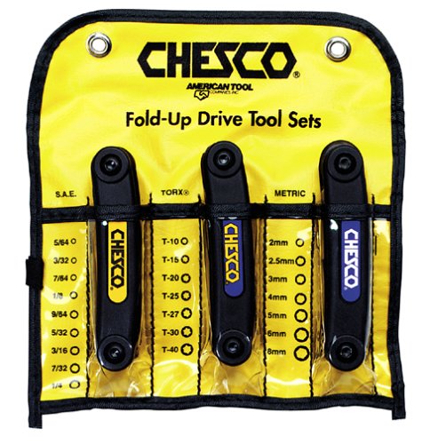 Chesco 98072 3-Piece Resin Fold-Up Combo Set