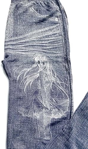 2 Pair Set Denim Leggings Printed Jeans Seamless Tights Full Length Jeggings (Girl - 1 Blue &amp; 1 Black)