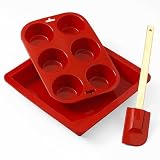 Review   / Silicone 3-pc. Bakeware Set - Red