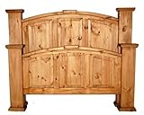 Mansion Bed - Queen (Brown) (93.00"D x 56.00"H x 71.00"W)