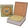 Butterfly Brown Blue Brooch Note pad, Jeweled Mini Notepad, Punch Studio