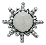 Brooch, 'Smiling Moon' 2 W 2 L
