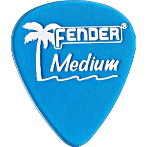 Fender 351 California Clears Guitar Picks, 12 Pack