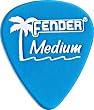 Fender 351 California Clears Guitar Picks, 12 Pack, Lake Placid Blue, Medium