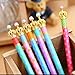 ONOR-Tech Set of 6 Lovely Cute Adorable Crown Design Roller Pen Gel Ink Pen for School, Office, Family use (Style-1)