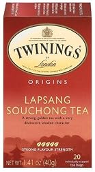 Twinings Lapsang Souchong Tea, Tea Bags, 20-Count Boxes (Pack of 6)
