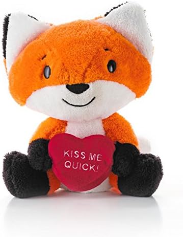 Hallmark Valentine's Plush Fox Lovable Stuffed Animal For Kids - Kiss Me Quick