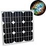 HQRP 20W Mono-crystalline Solar Panel 20 Watt 12 Volt in Anodized Aluminum Frame plus HQRP Coaster