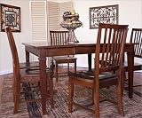 Carolina Cottage 265-CT / 5436T-29-4TTL-CT Linden Dining Table with Hudson Chairs Set