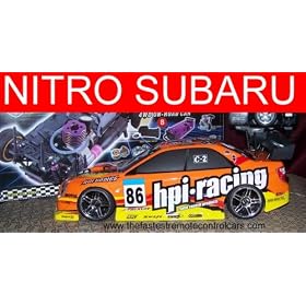 1 10 HPI Nitro Gas Remote Control 4wd on Road Subaru Rc Rtr