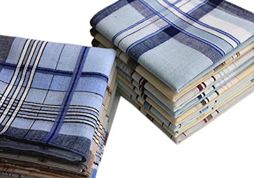 Moon Soul Men Handkerchiefs Hankie Gentlemen Classic Cotton Handkerchiefs