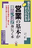 営業の基本が面白いほど身につく本―不安を吹き飛ばし、誰でも仕事が楽しくなるポイント35 (知りたいことがすぐわかる)