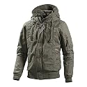 Khujo Kapuzenjacke Männer, oliv