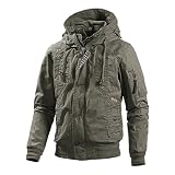 Khujo Kapuzenjacke Männer, oliv, L
