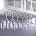 The Wine Enthusiast Hanging Metal Stemware Rack