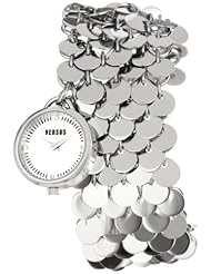 Versus by Versace Womens SGD010012 Lights Stainless Steel Silver Dial Charm Bracelet Watch